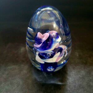 Collectible Art Glass Paperweight Signed And Dated By Artist